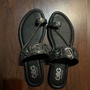 Black GBG Los Angeles Sandals
